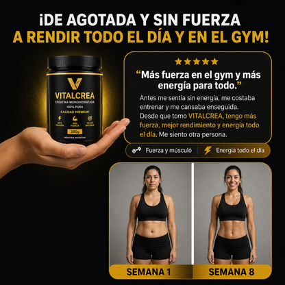 Vitalcrea® — Potenciá tu fuerza, energía y rendimiento.